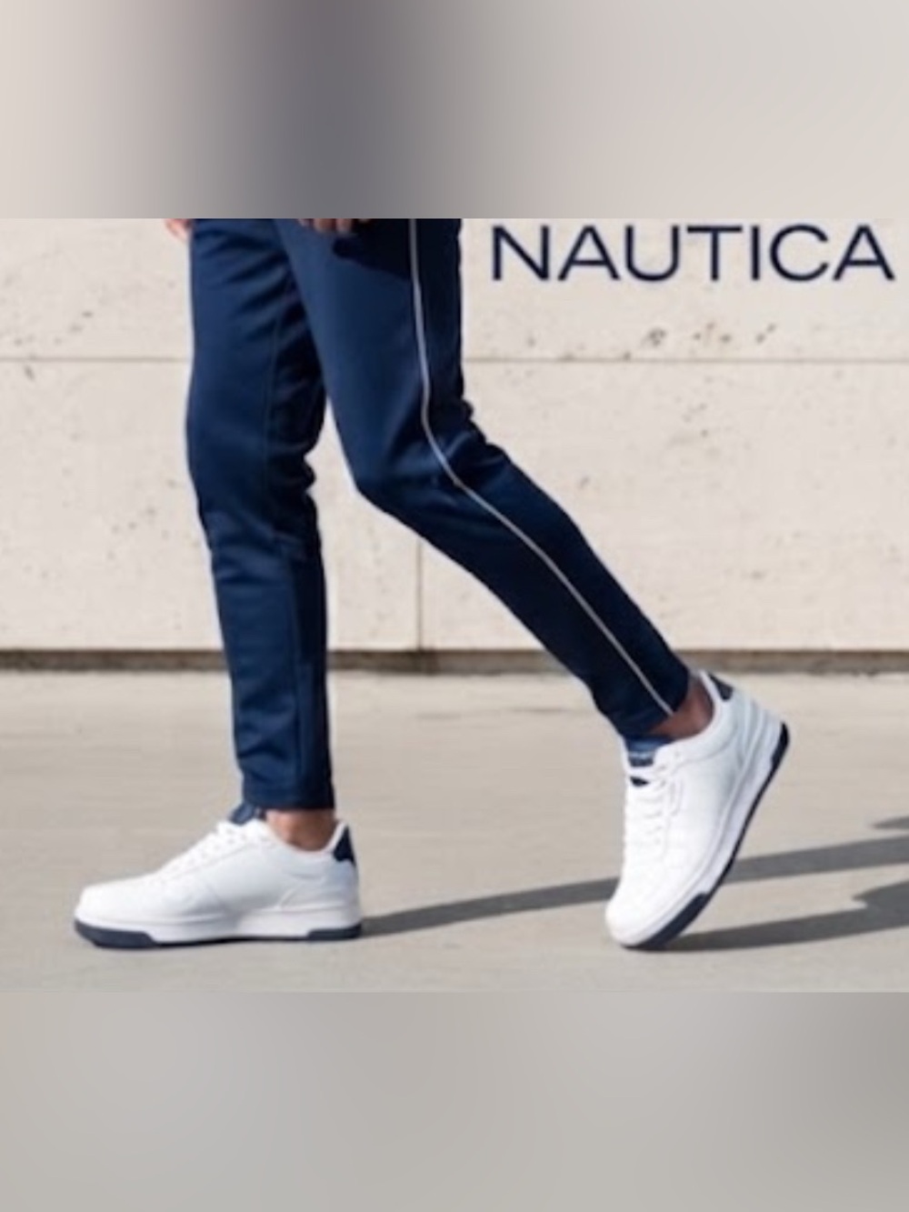 Authentic Nautica men's signature designer sneakers sz 10.5